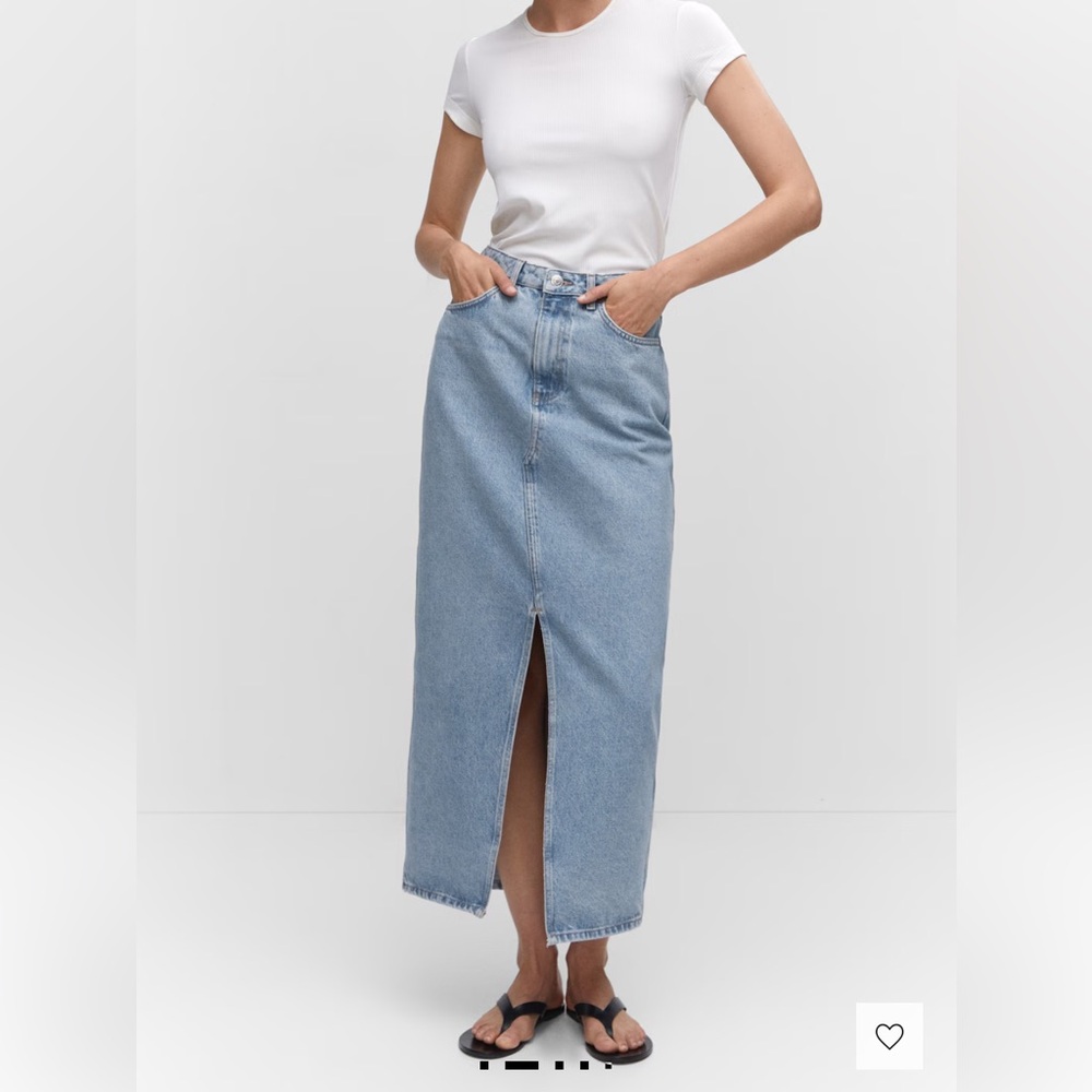 NWT Denim Maxi Skirt sz L